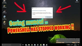 Cara mengatasi Powershell Has Stopped Working di Windows 10