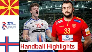 North Macedonia Vs Faroe Islands Handball Highlights men's world Championship Qualification 2025