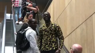 Deontay Wilder “BOMB SQUAD!” Enters LA Press Conference