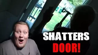 ANGRY GRANDPA SHATTERS FRONT DOOR REACTION!!!
