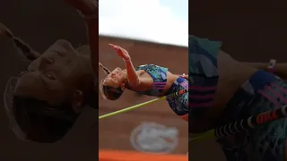 World #1 Heptathlete Anna Hall uses self-talk to sail to 6’2” (1.89m) 🤯 #olympics #athletics #track