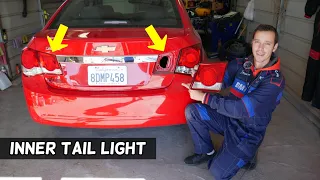 CHEVROLET CRUZE INNER TAIL LIGHT REPLACEMENT REMOVAL, TRUNK LID TAIL LIGHT Chevy Cruze