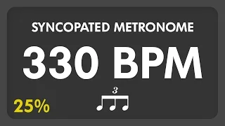 330 BPM - Syncopated Metronome - 8th Triplets (25%)