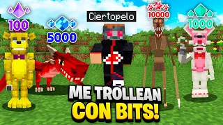 Paso MINECRAFT pero el CHAT me trollea con DONACIONES!✌