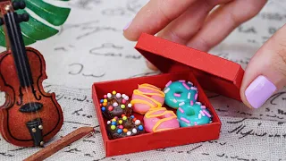 Sweet Miniature Donuts Decorating | ASMR Cooking Mini Food Recipe