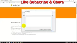 How to create a bootable USB flash drive for Windows XP/7/8/10 using WinToFlash