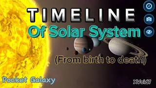 Timeline of Solar System, in My Pocket Galaxy.