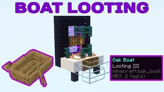 What is B O A T Looting? | Java Minecraft 1.17 - 1.20.1