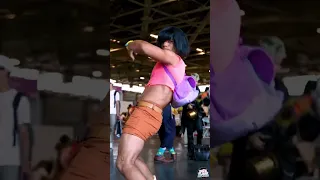 Dora the Explorer meets Jojo’s Bizarre Adventure #jojo #doratheexplorer #cosplayer #animeexpo