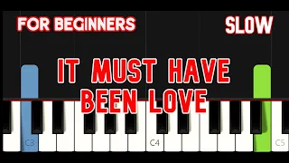 IT MUST HAVE BEEN LOVE [ HD ] - ROXETTE | EASY PIANO