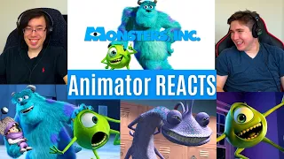 REACTING to *Monsters Inc.* THIS MOVIE IS SO FUNNY (Movie Commentary) Animator Reacts