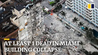 Miami condo building collapse leaves at least one dead, nearly 100 unaccounted for