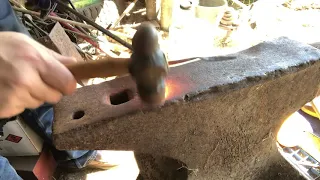 Forging a Planter Stake - Pot plant Blacksmithing