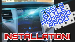 #2017tucson #hyundaitucson #tucson TESLA STYLE ANDROID RADIO INSTALLATION 2017 HYUNDAI TUCSON