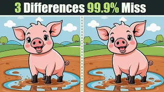 Spot The Difference : 3 Differences 99.9% Miss | Find The Difference #125