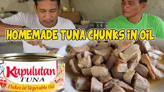 HOMEMADE TUNA CHUNKS IN OIL