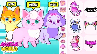 NEW PETS IN AVATAR WORLD | PAZU | CATS AND DOGS CREATOR | TOCA BOCA | Rich vs Poor Puppy