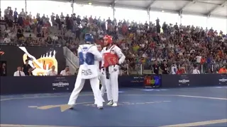Roma 2018 World Taekwondo GP  Maksim Khramtcov(RUS) vs Yunus Sari TUR