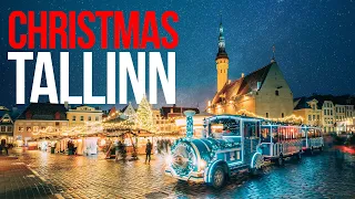 Christmas Europe, Tallinn Christmas marker, Xmas winter walking | Estonia New Year 2022 music video