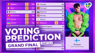 Grand Final - Voting Prediction - Voting Simulation  - Eurovision 2024 🇸🇪 (PART 3/4)