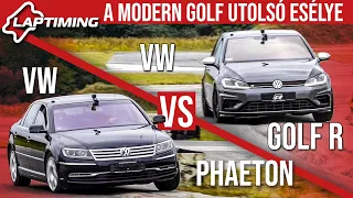 A modern Golf utolsó esélye - VW Phaeton vs. VW Golf R (Laptiming ep.155)