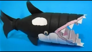 Diy  Plastic Bottle Orca Whale  | Craft Ideas