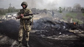 Донецкий аэропорт, подразделение Моторолы, стрельба