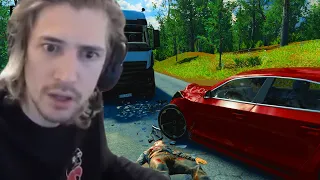 xQc Plays Accident | CAR CRASH INVESTIGATION SIMULATOR!