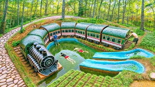 My Summer Holiday 125 Days Building 1M Dollars Water Slide Park into Underground Swimming Pool House