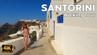 Fira Walking Tour in Santorini, Greece in 4K