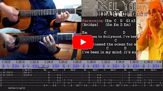 Heart Of Gold (Neil Young) Guitar KaraOke + Guitar Lesson (Chords+Solo+Tab))