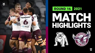 Bulldogs v Sea Eagles Match Highlights | Round 16, 2021 | Telstra Premiership | NRL