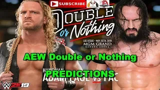 AEW Double or Nothing Hangman Adam Page vs. Pac Predictions WWE 2K19