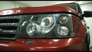 How to strip down Range Rover Sport Headlights - remove / replace headlamp lens etc