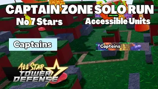 How To Solo Captain Zone (No 7 Stars) (Captain Units) (Blood Queen Orb) All Star Tower Defense ASTD