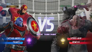 MVCI - SPIDER-MAN/NEMESIS VS CAPTAIN AMERICA/THANOS!