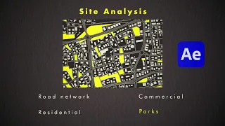 Architectural Site Analysis Animation (After Effects) #aftereffectsforarchitects