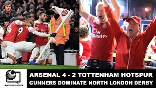 ARSENAL 4 - 2 TOTTENHAM HOTSPUR - The GUNNERS dominate North London Derby!!!