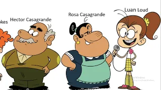 The Loud House and The Casagrandes characters size comparison