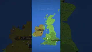 United Kingdom VS Ireland - WorldBox Timelapse #shorts