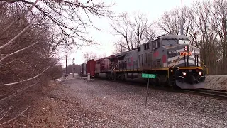 NS 181 (Right Side) with KCS 4565 (KCS Grey) and CP 8600 at the NS East Yard in Lafayette, Indiana
