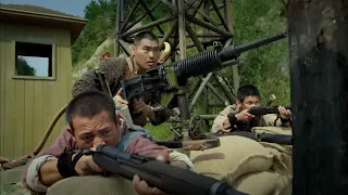 Anti-Japanese Movie! A hunter passes a checkpoint, seizes a machine gun, and wipes out 500 Japanese.