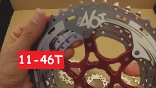 Cassette Sunrace 11 speeds velocidades mx8 11-46 t silver review unboxing