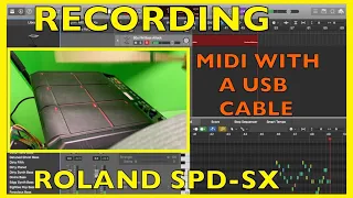 How To Record from a Roland SPD-SX using a USB Cable