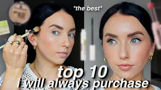 TOP 10 makeup products I will forever repurchase & can’t live without