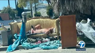 Frustration grows over 'naked' homeless encampment in Beverly Grove