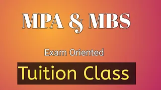 MPA & MBS Tuition By Rambabu Yadav Sir