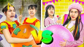 Rich Pregnant vs Poor Pregnant! Who Will Win In Makeover Contest? - Funny Stories About Baby Doll