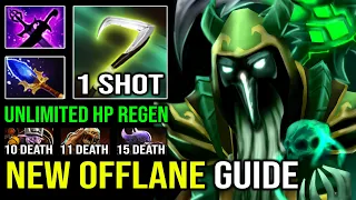 NEW 2022 Pro Necrophos Offlane Guide - 1st ITEM Eul's Scepter with Unlimited HP Regen 1 Shot Dota 2