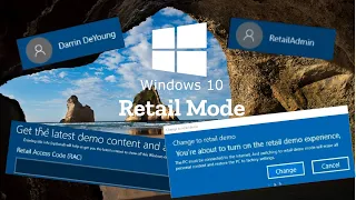 Windows 10 retail mode